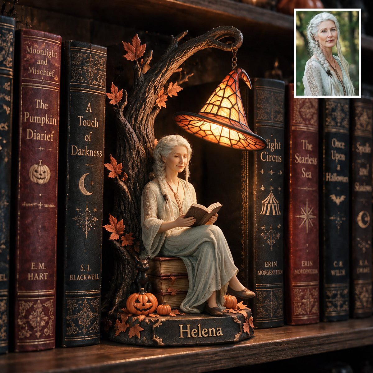 Not Every Witch Lives In Salem - Personalized Witch Bookshelf Lamp