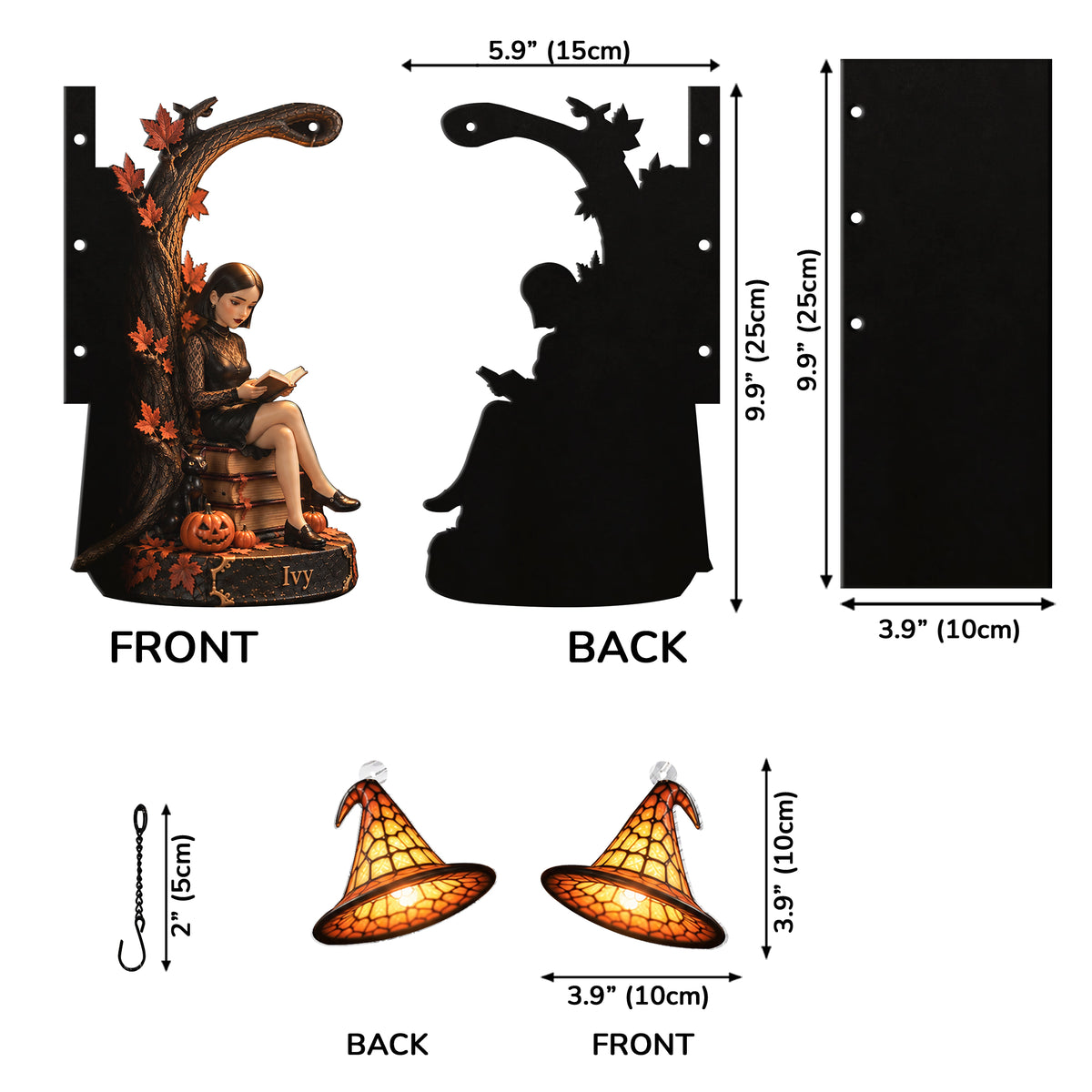 Not Every Witch Lives In Salem - Personalized Witch Bookshelf Lamp