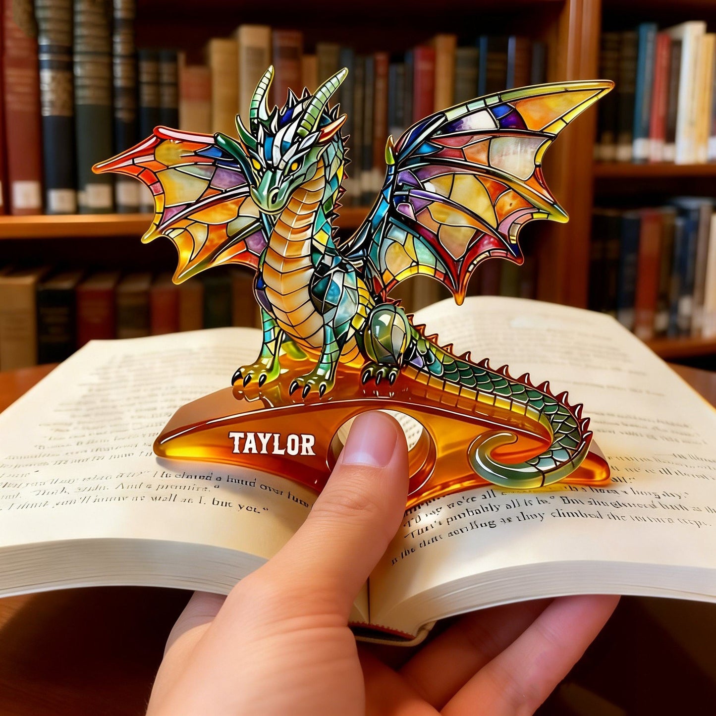 Book Dragon - Personalized Book Book Page Holder