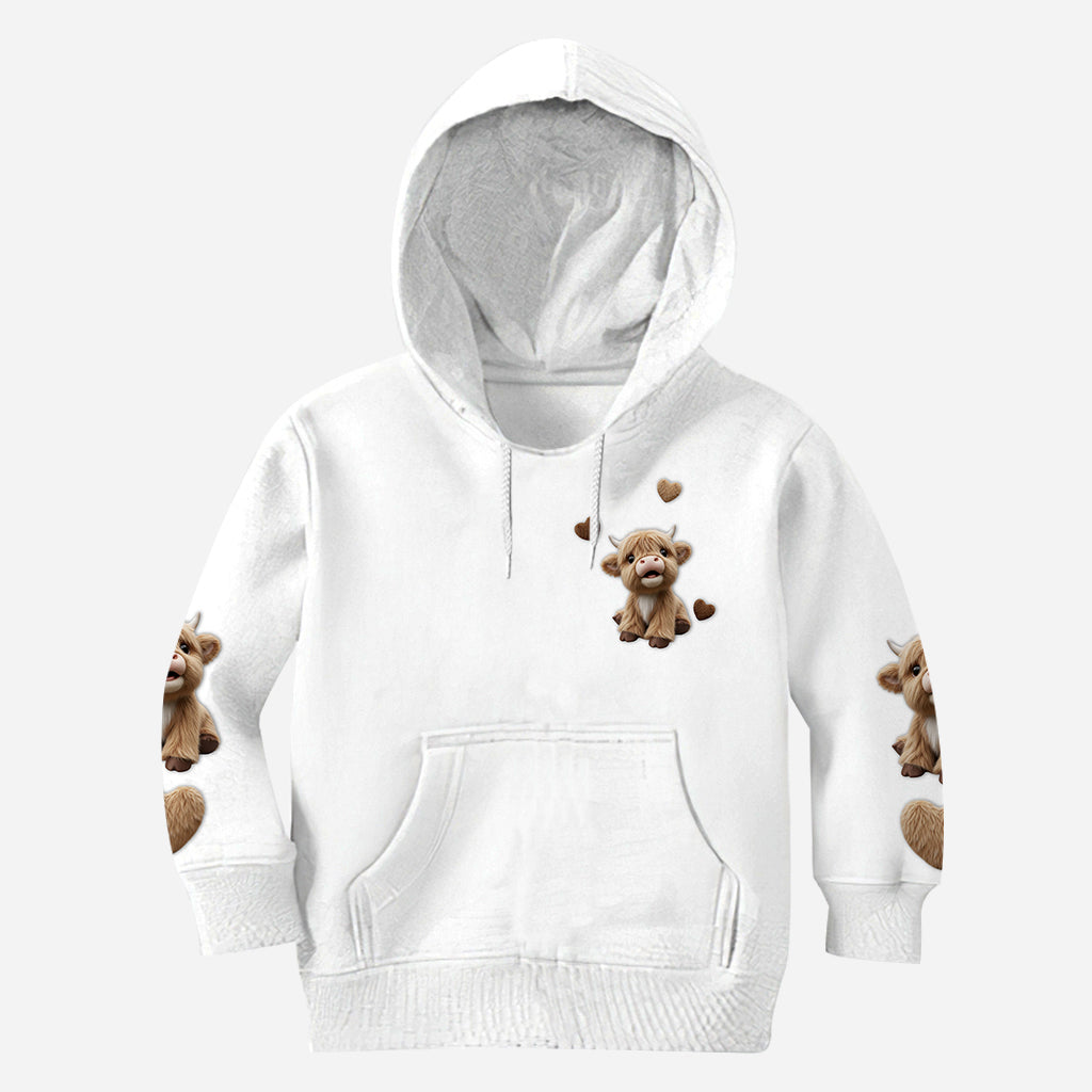 Cute Highland Cow - Personalized Highland Cow All Over Shirt