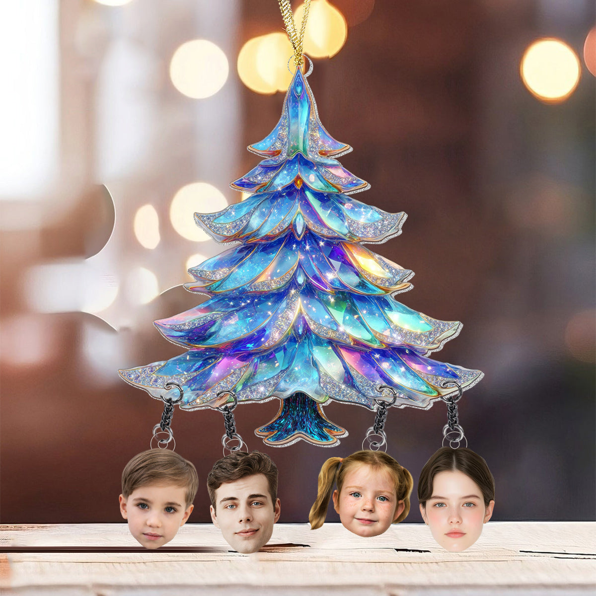 Our Family - Personalized Family Ornament With Charm