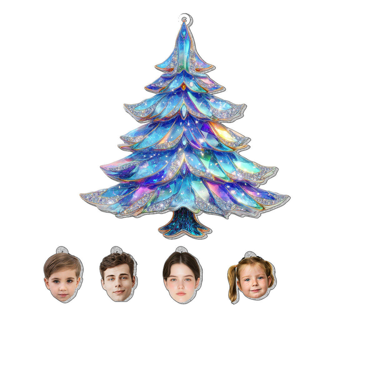 Our Family - Personalized Family Ornament With Charm