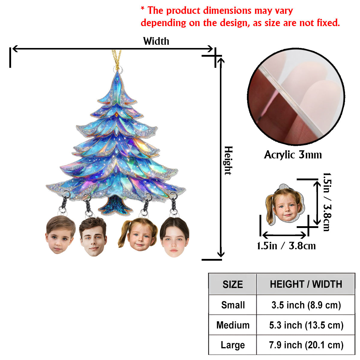 Our Family - Personalized Family Ornament With Charm