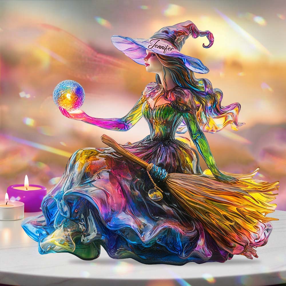 Mystic Witch - Personalized Witch Custom Shaped Acrylic Plaque