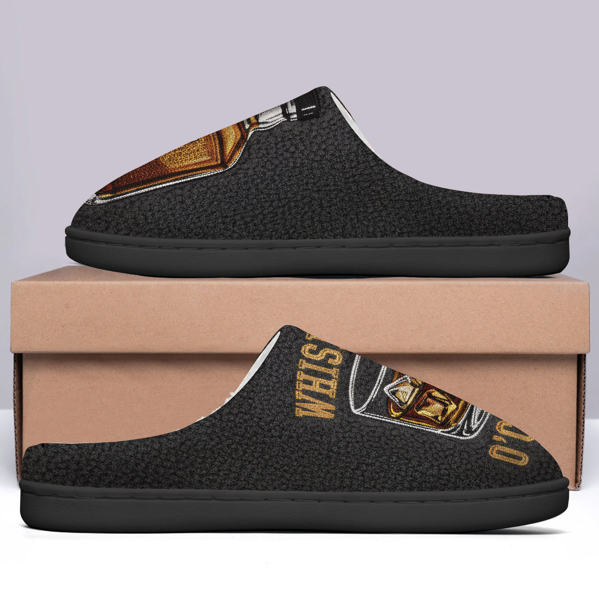 Whiskey O’Clock - Personalized Whisky Slippers