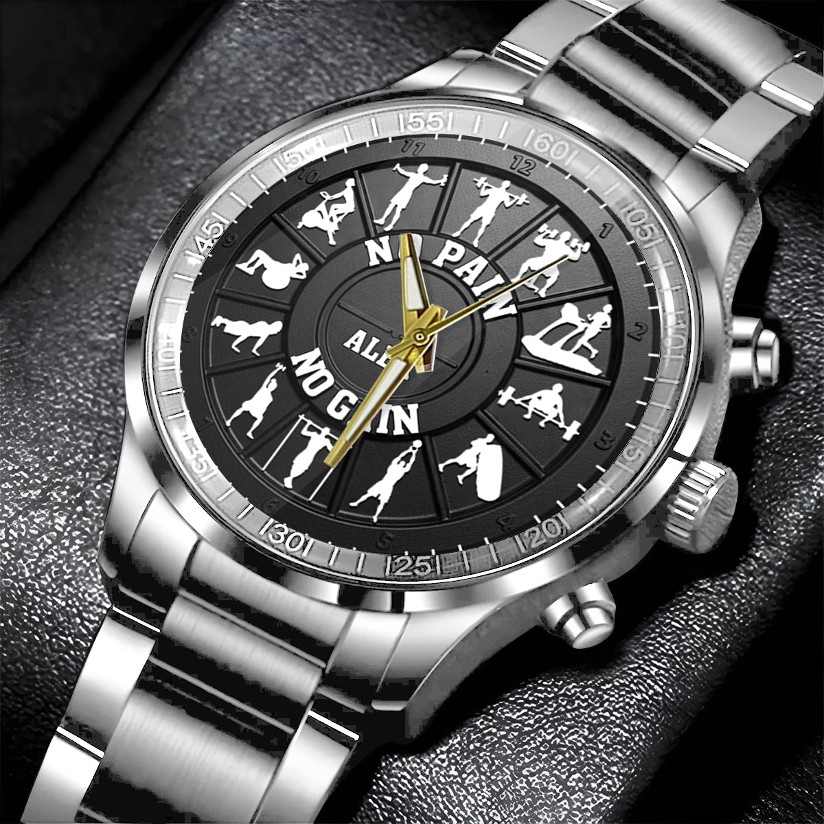 No Pain No Gain - Personalized Fitness Hand Watch