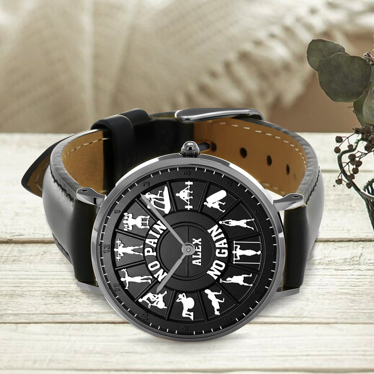 No Pain No Gain - Personalized Fitness Hand Watch