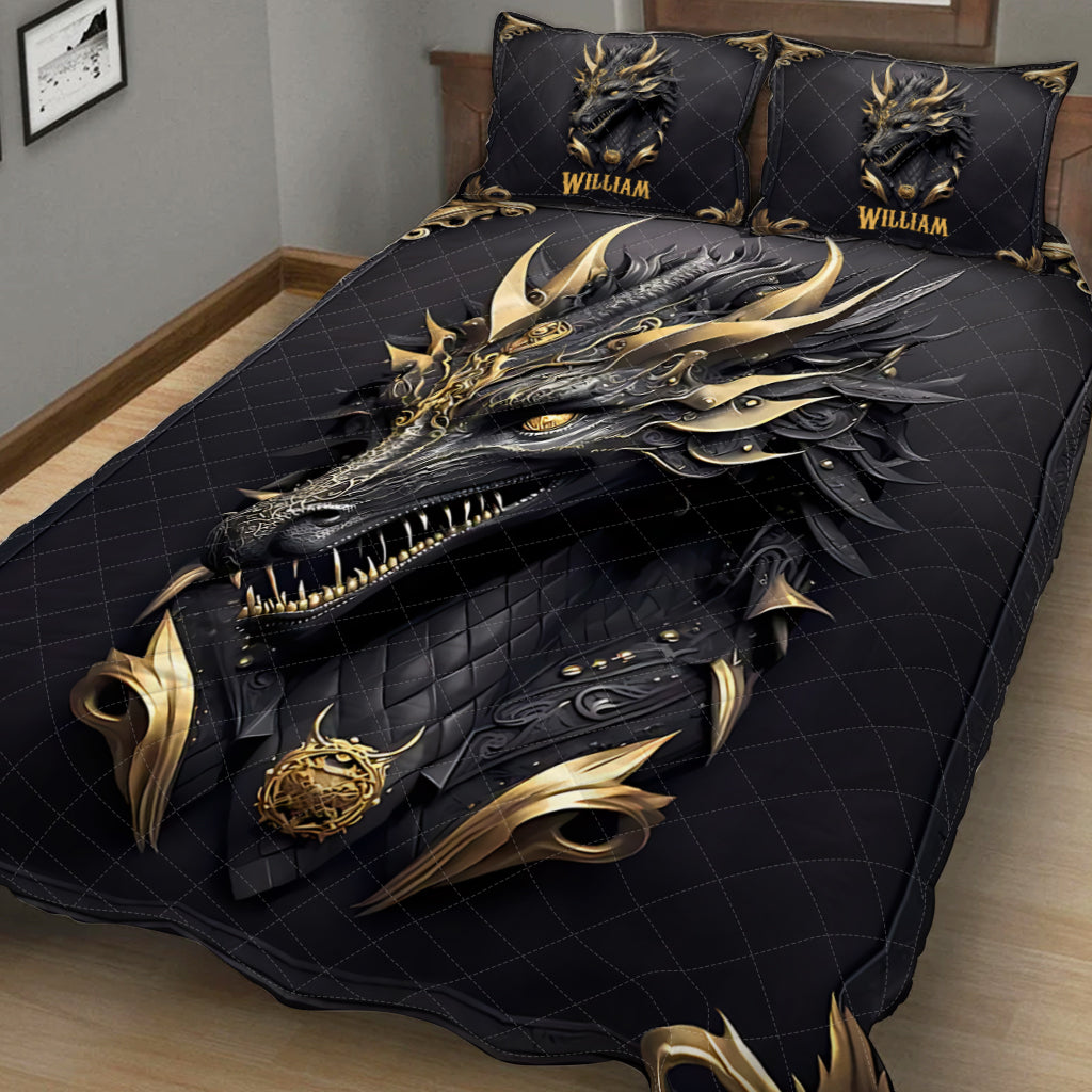 Love Dragons - Personalized Dragon Quilt Set