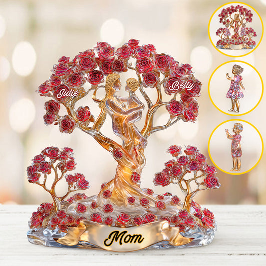 Best Mom Ever - Personalized Mother Custom Shaped Acrylic Plaque