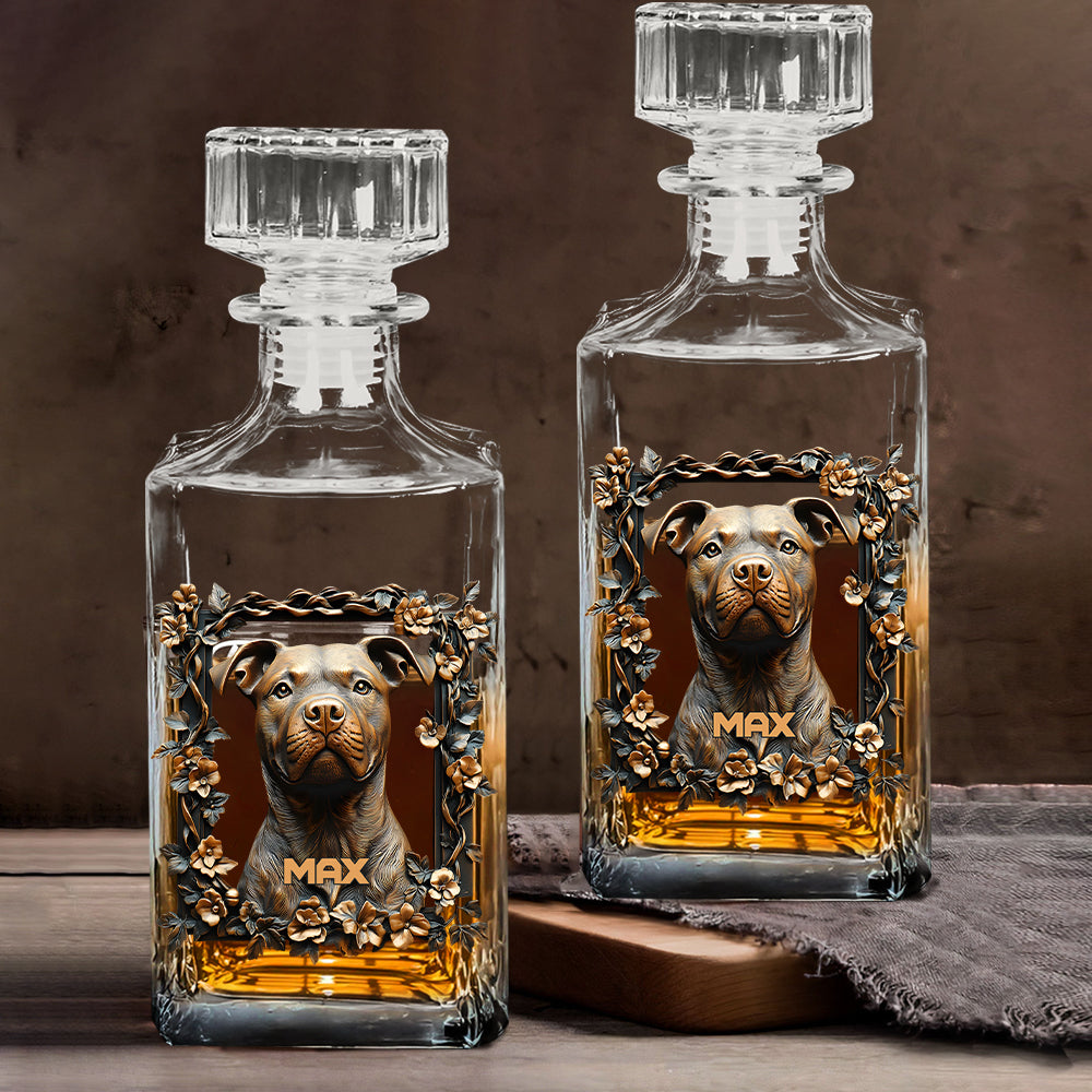 Proud Dog Dad/Dog Mom - Personalized Dog Whiskey Decanter Set