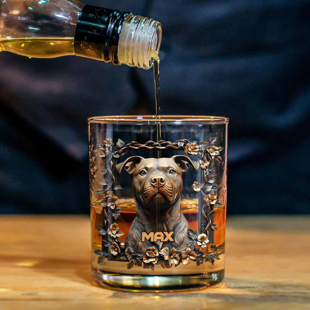 Proud Dog Dad/Dog Mom - Personalized Dog Whiskey Decanter Set