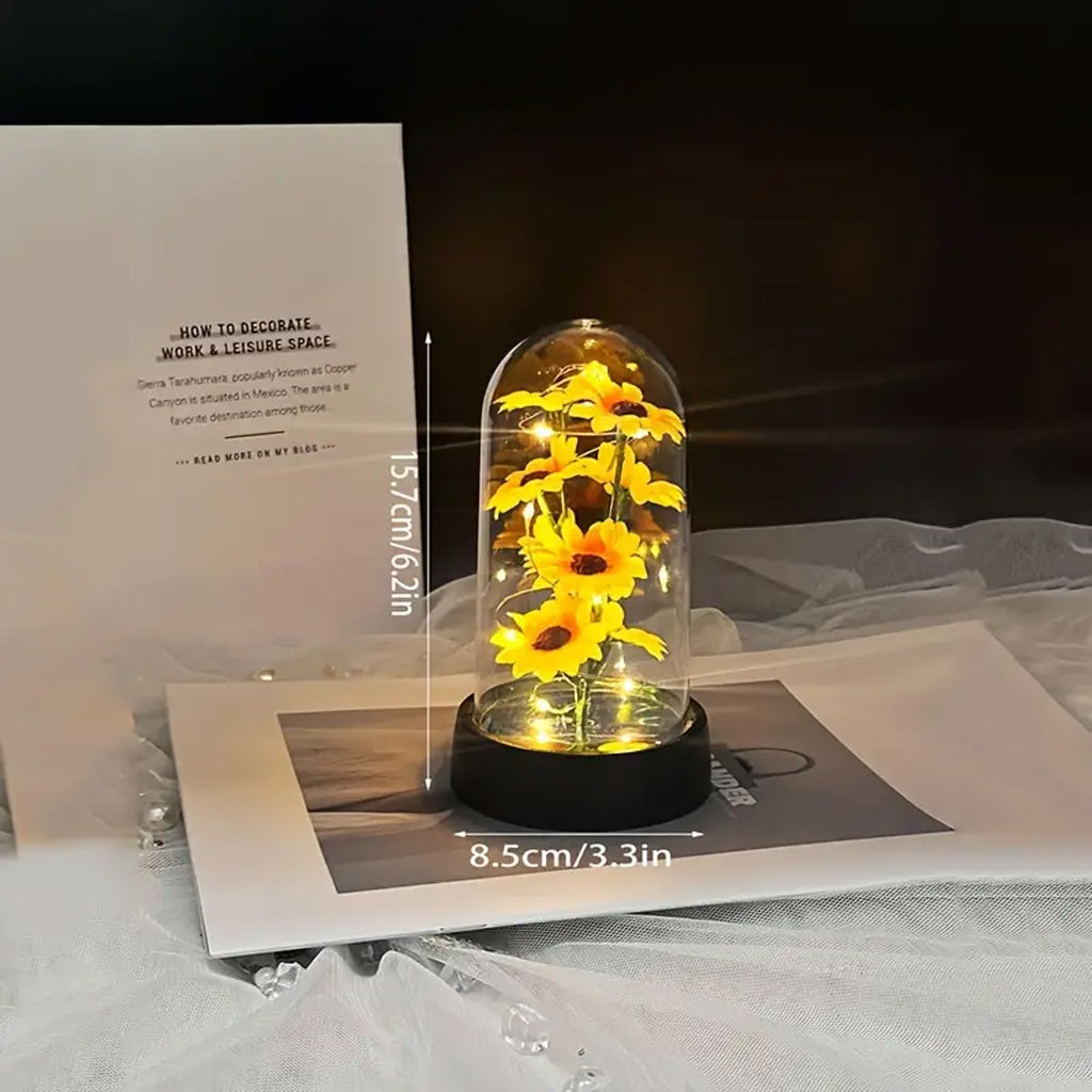 Sunflowers LED Light in Dome