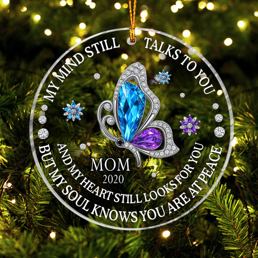 My Soul Knows You Are At Peace - Personalized Memorial Ornament