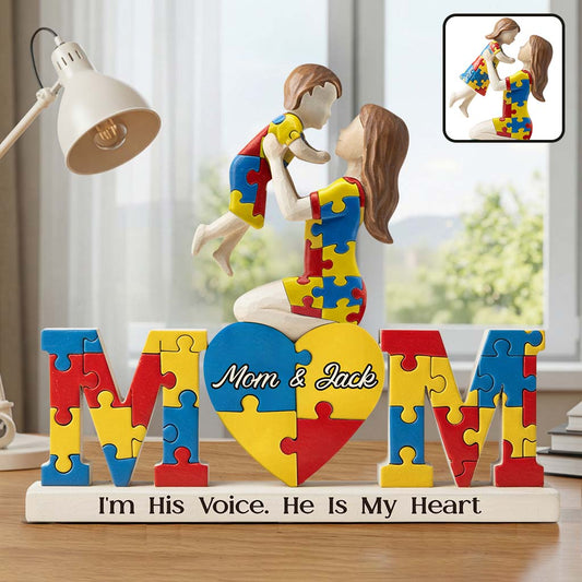 I'm His Voice - Personalized Autism Awareness Custom Shaped Acrylic Plaque