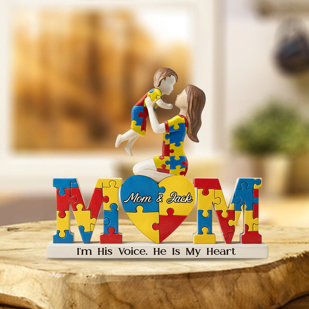 I'm His Voice - Personalized Autism Awareness Custom Shaped Acrylic Plaque