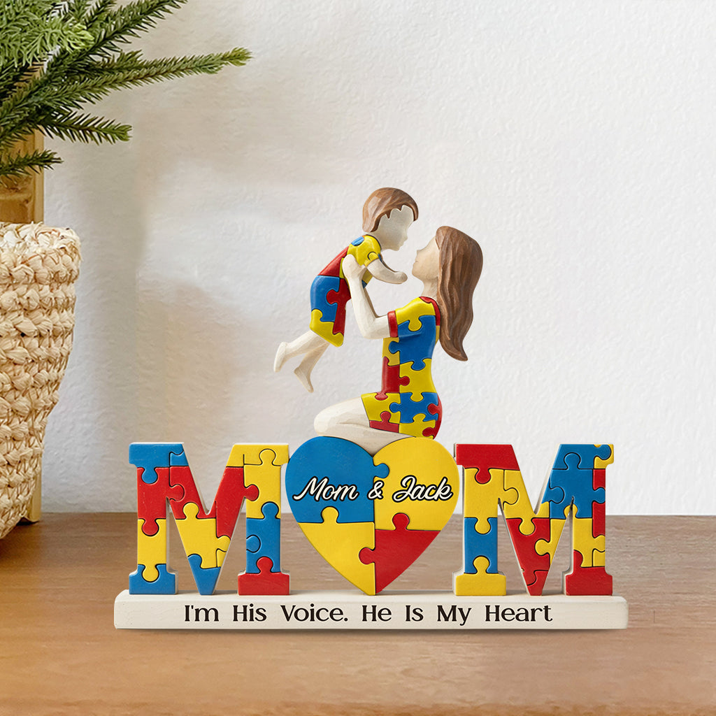 I'm His Voice - Personalized Autism Awareness Custom Shaped Acrylic Plaque
