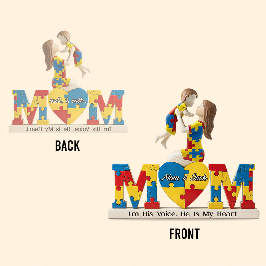 I'm His Voice - Personalized Autism Awareness Custom Shaped Acrylic Plaque