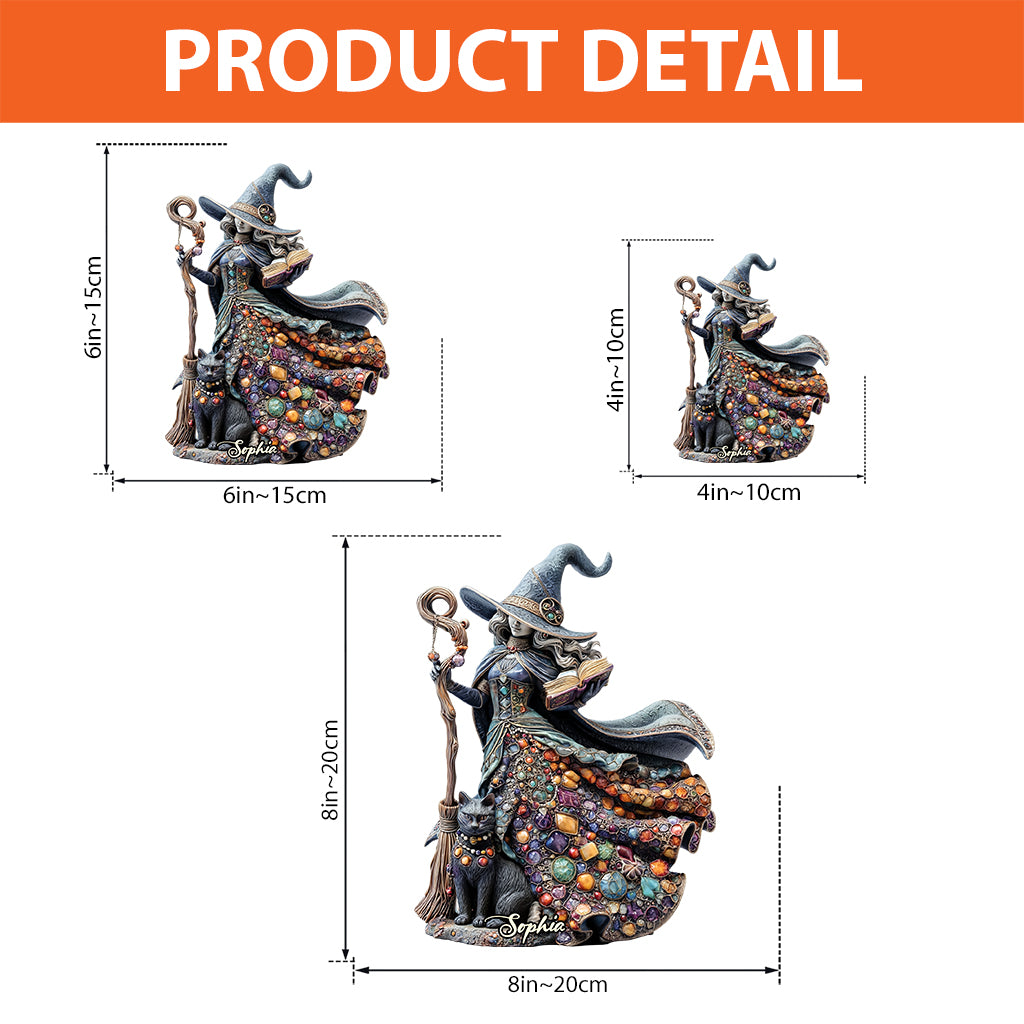 Magical Witch - Personalized Witch Custom Shaped Acrylic Plaque