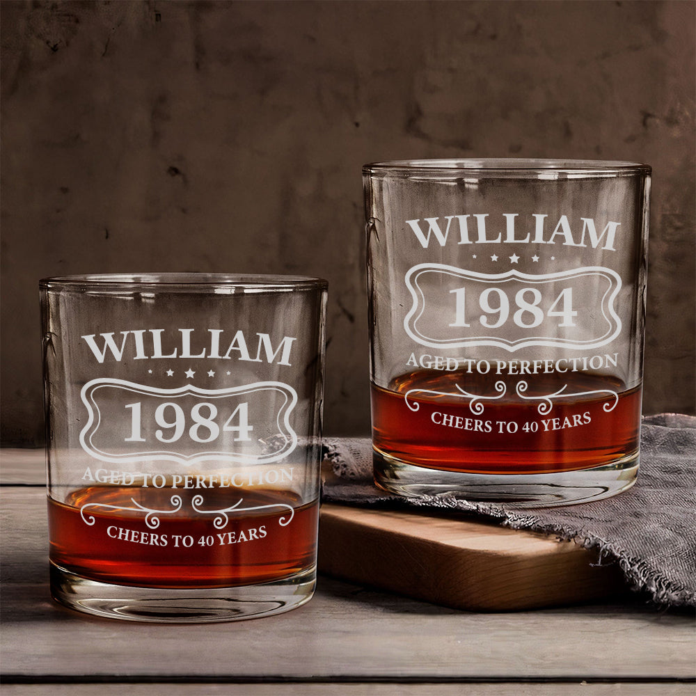 Happy Birthday - Personalized Birthday Whiskey Glass