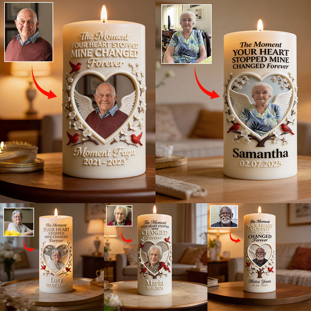 A Hug From Heaven - Personalized Memorial Flameless Candle