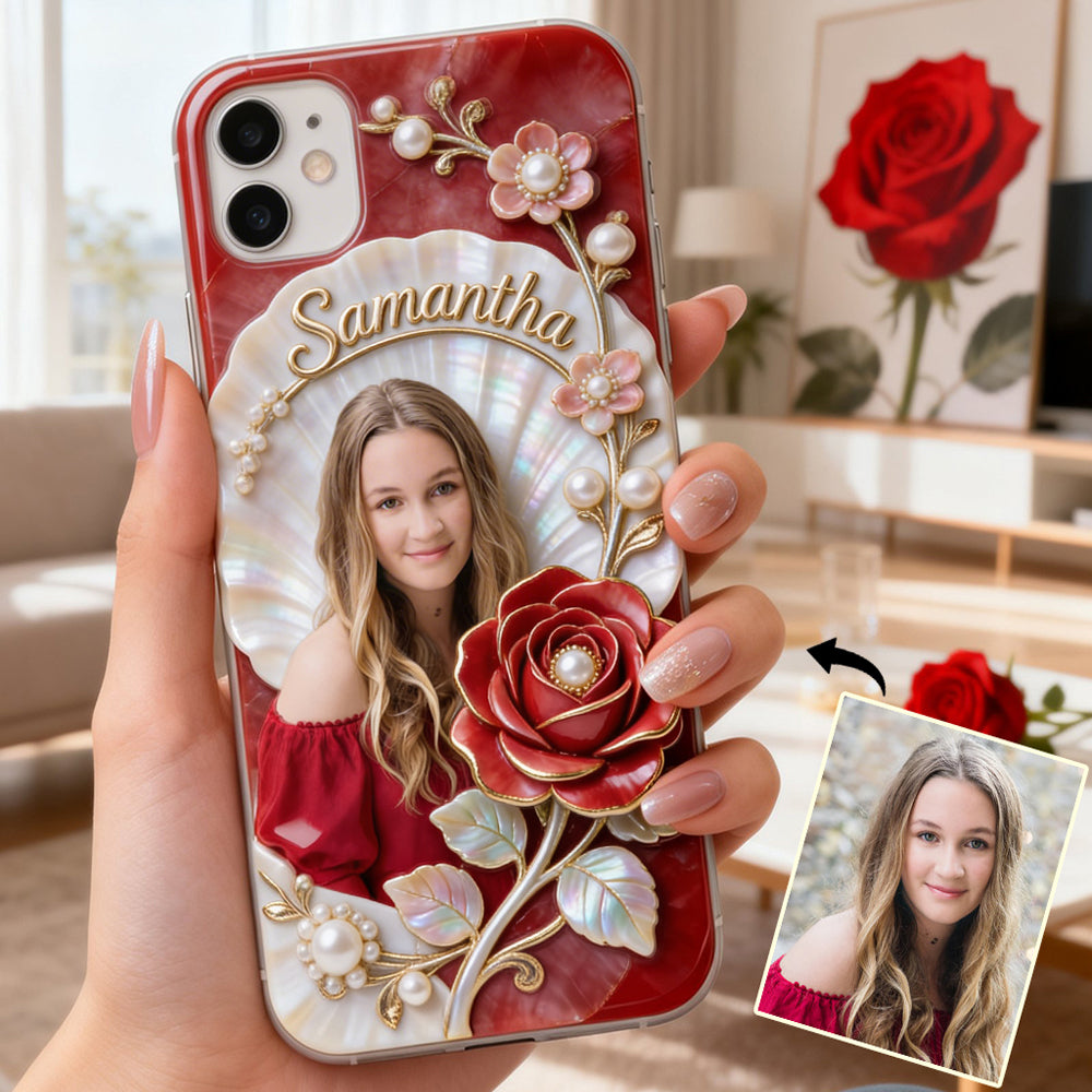 Custom Any Photo Birthmonth Flower - Personalized Self Love Full Print Phone Case