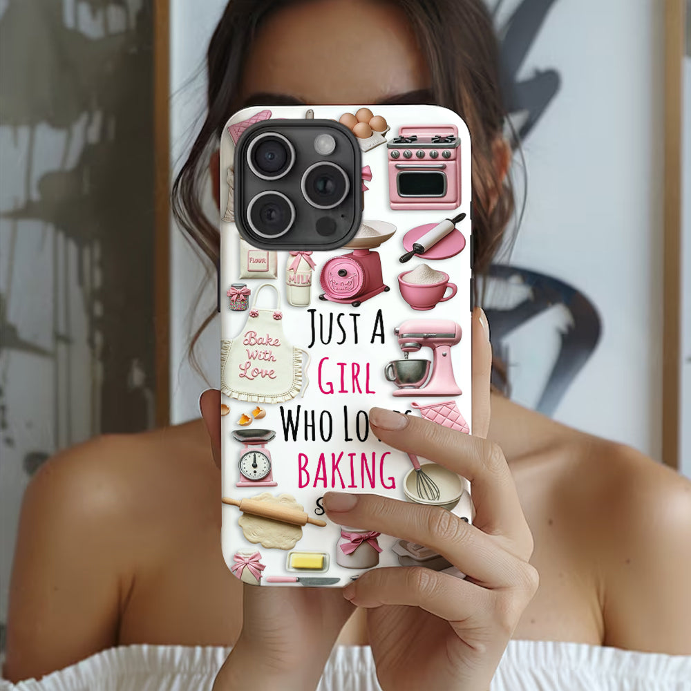 Just A Girl Who Loves Baking - Personalized Baking Full Print Phone Case