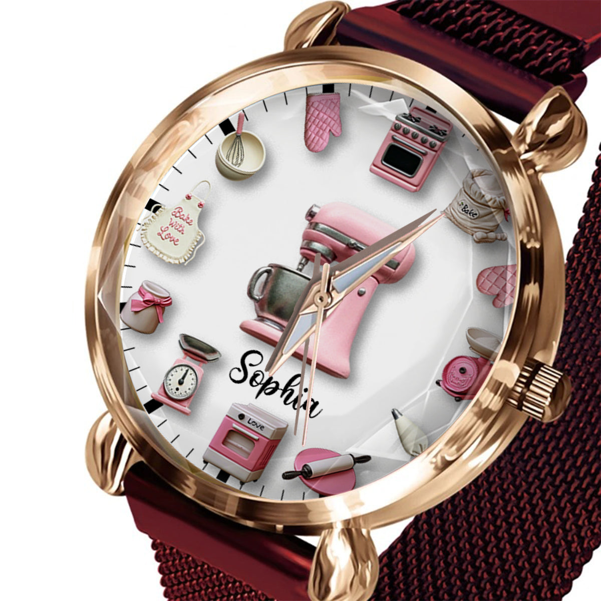 Love Baking - Personalized Baking Women Hand Watch