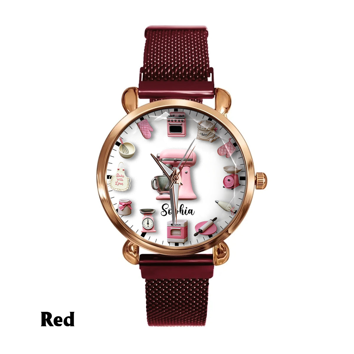 Love Baking - Personalized Baking Women Hand Watch