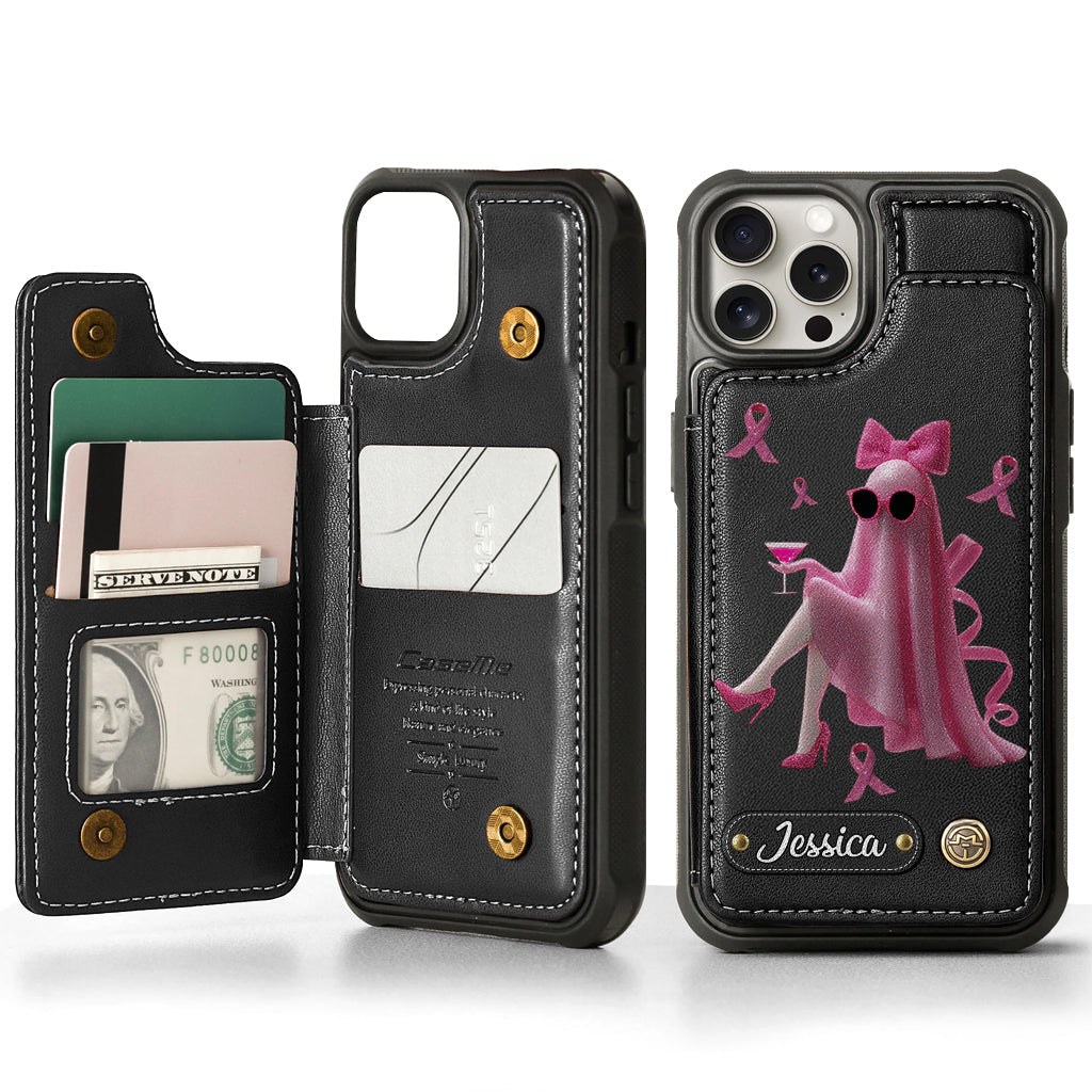 Pink Out - Personalized Breast Cancer Awareness Wallet Phone Case