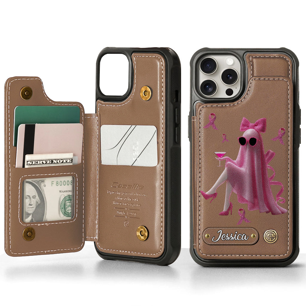 Pink Out - Personalized Breast Cancer Awareness Wallet Phone Case