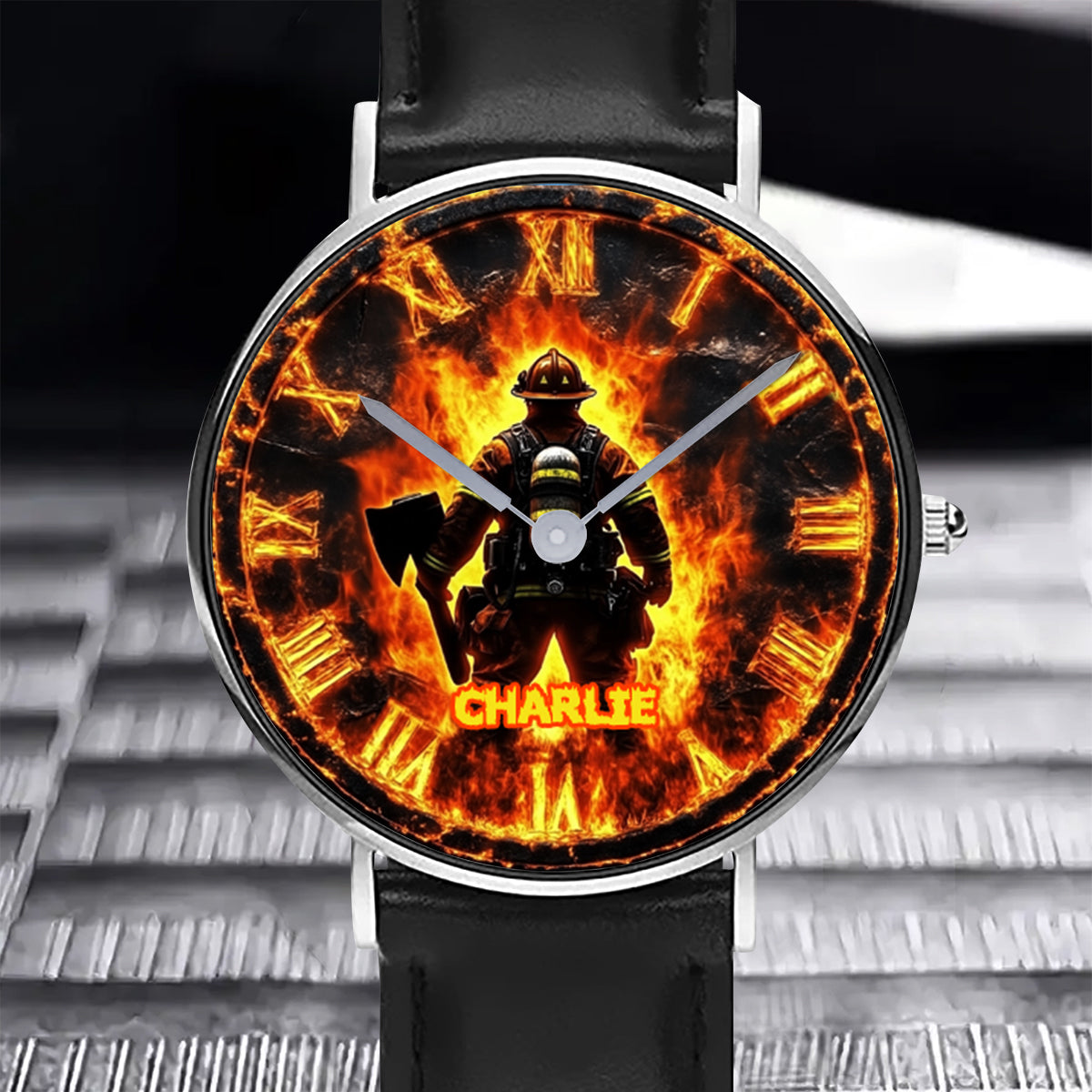 Proud Firefighter - Personalized Firefighter Hand Watch