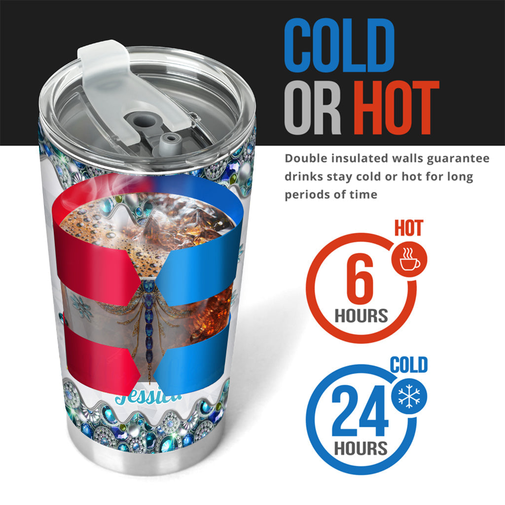 Beautiful Dragonfly - Personalized Dragonfly Tumbler