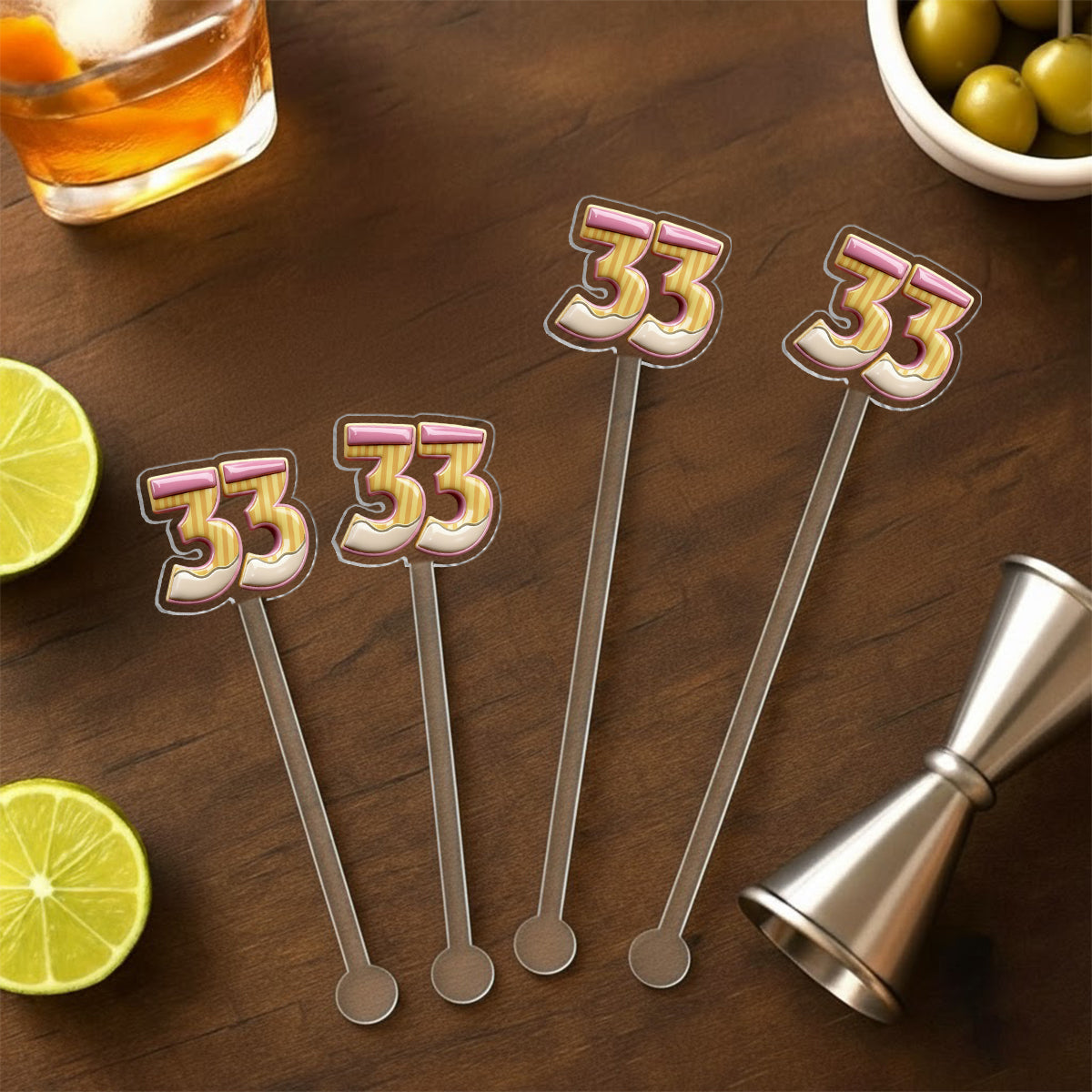 I Survived 67 + 33 Days Of School - Personalized Teacher Set Accent Mug with Acrylic Stirres