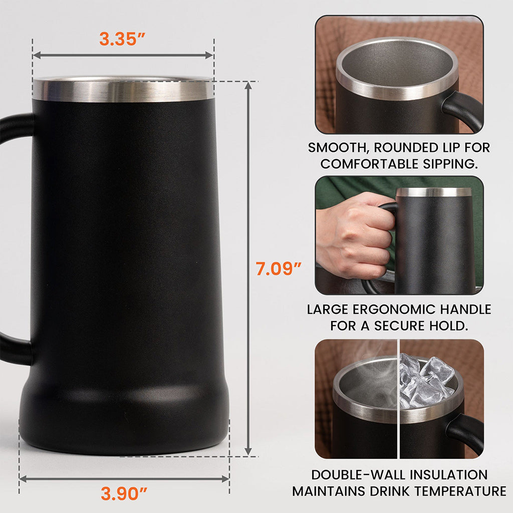 To Dad From The Reasons You Drink - Personalized Father Beer Stein