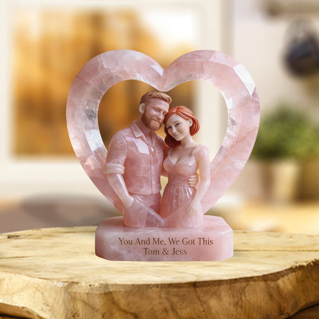 We Got This, Photo Personalized - Personalized Couple Custom Shaped Acrylic Plaque