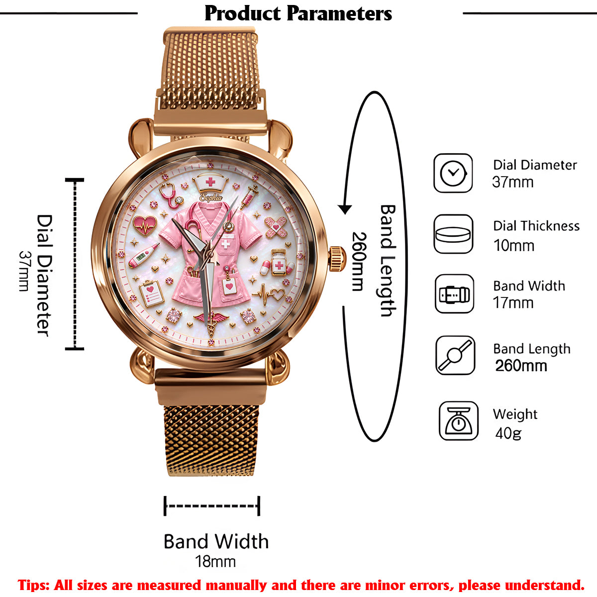 Nurse Life - Personalized Nurse Women Hand Watch
