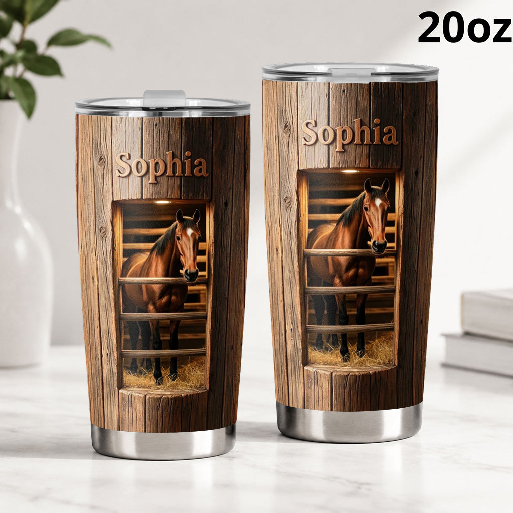 Life Is Better With Horses - Personalized Horse Tumbler