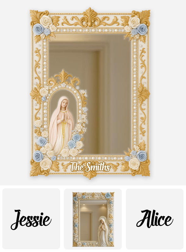 Virgin Maria Praying - Personalized Christian Wall Hanging Mirror
