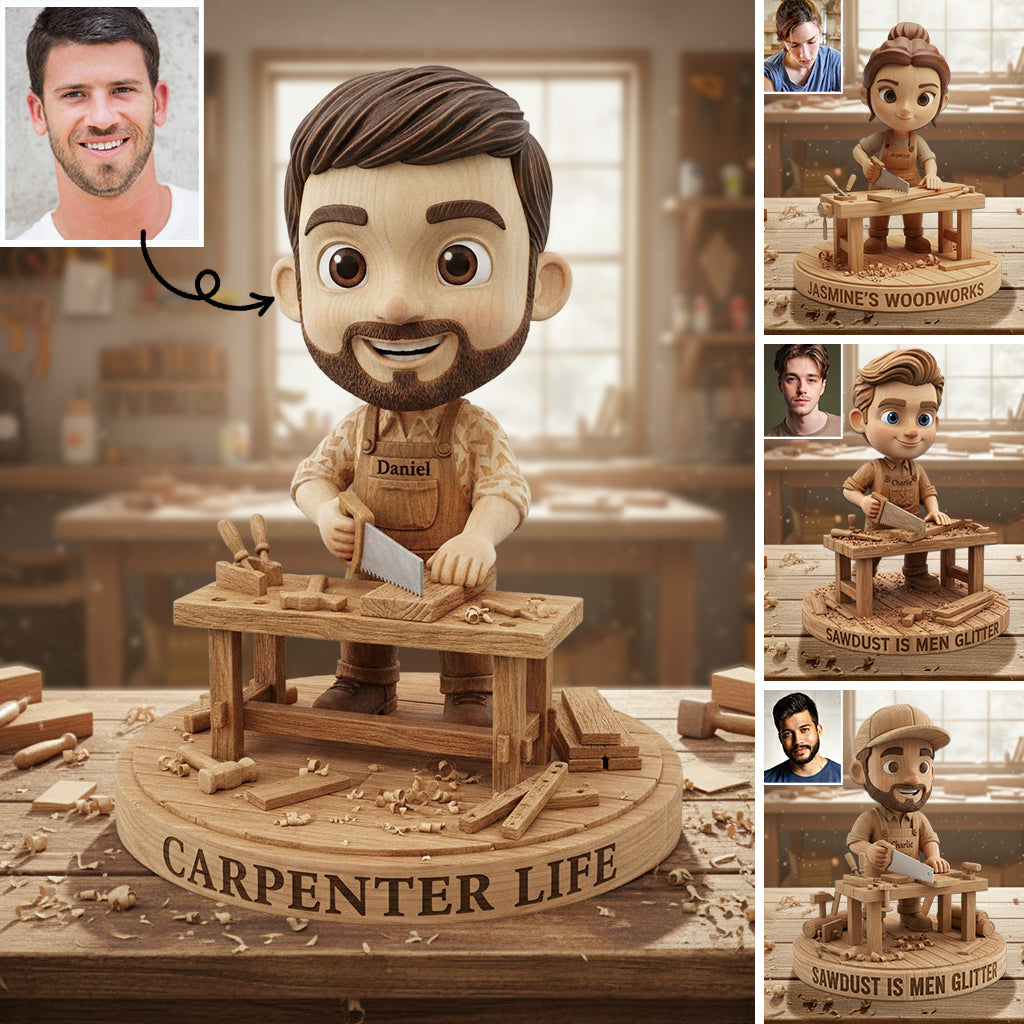 Gift For Carpenters - Personalized Carpentry Custom Shaped Acrylic Plaque