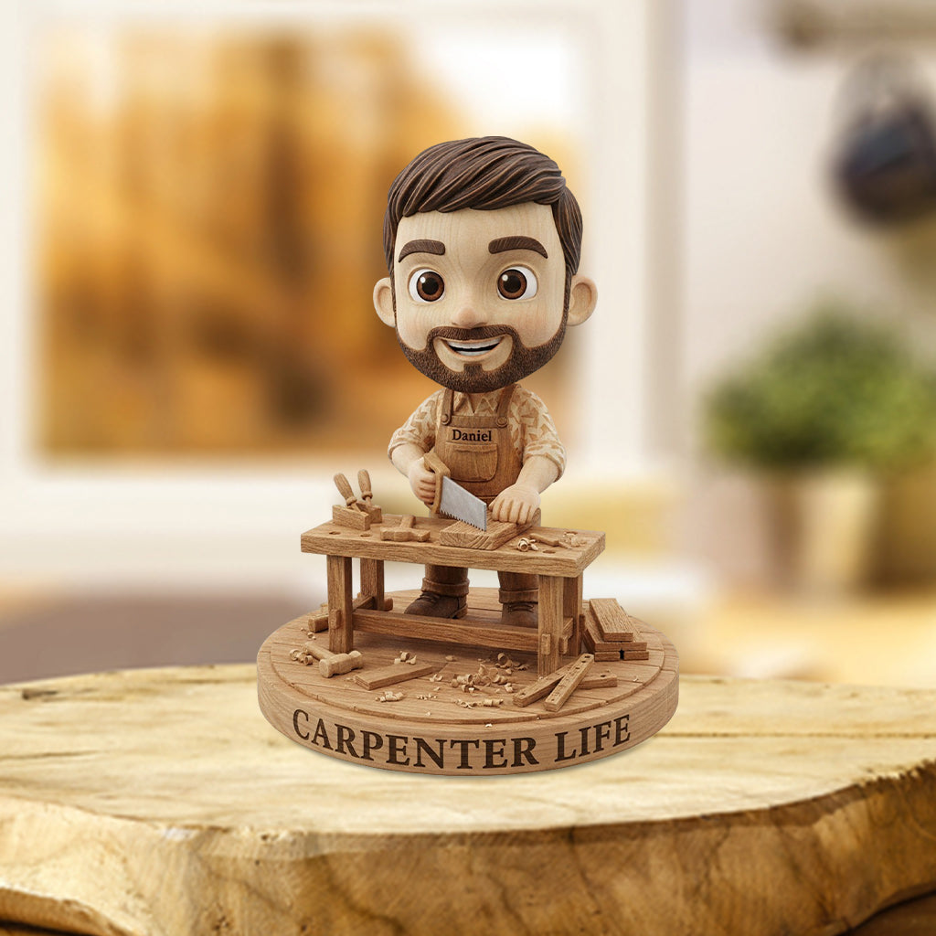 Gift For Carpenters - Personalized Carpentry Custom Shaped Acrylic Plaque