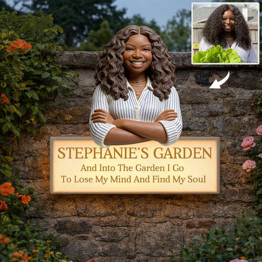 Custom From Any Photo - Personalized Gardening LED Light Acrylic Sign