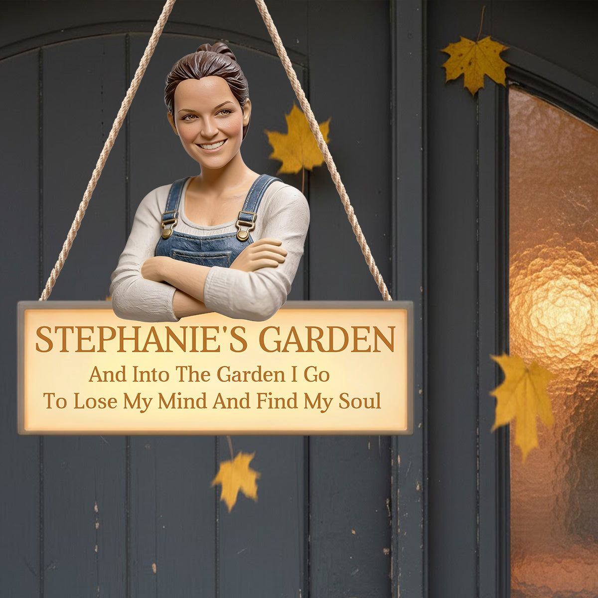 Custom From Any Photo - Personalized Gardening LED Light Acrylic Sign