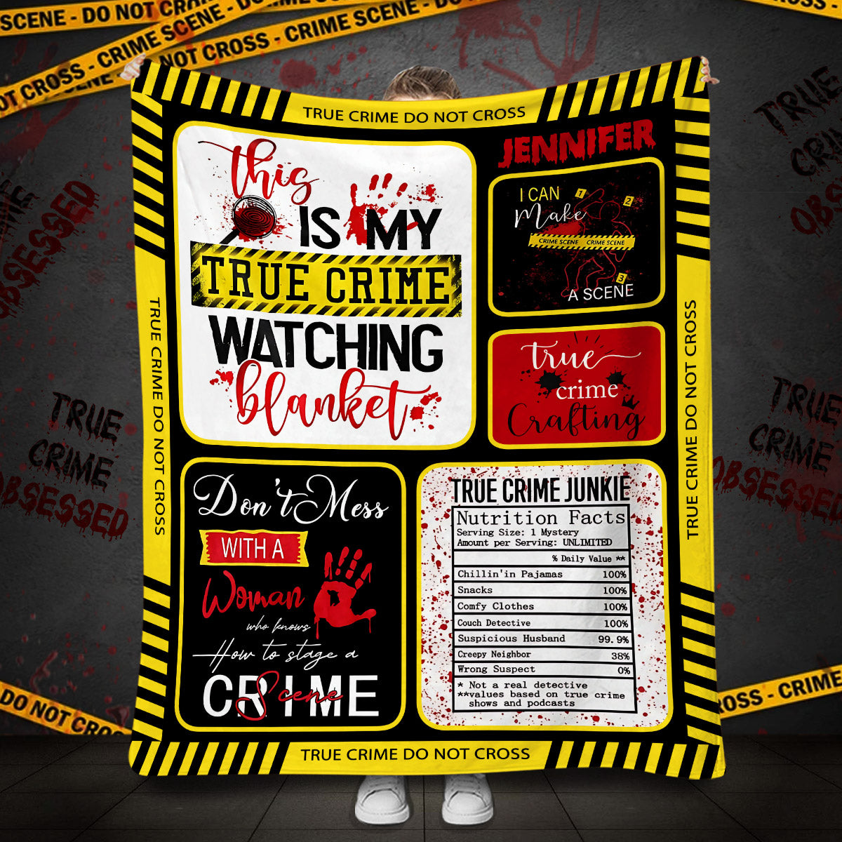 True Crime Blanket - Personalized True Crime Blanket
