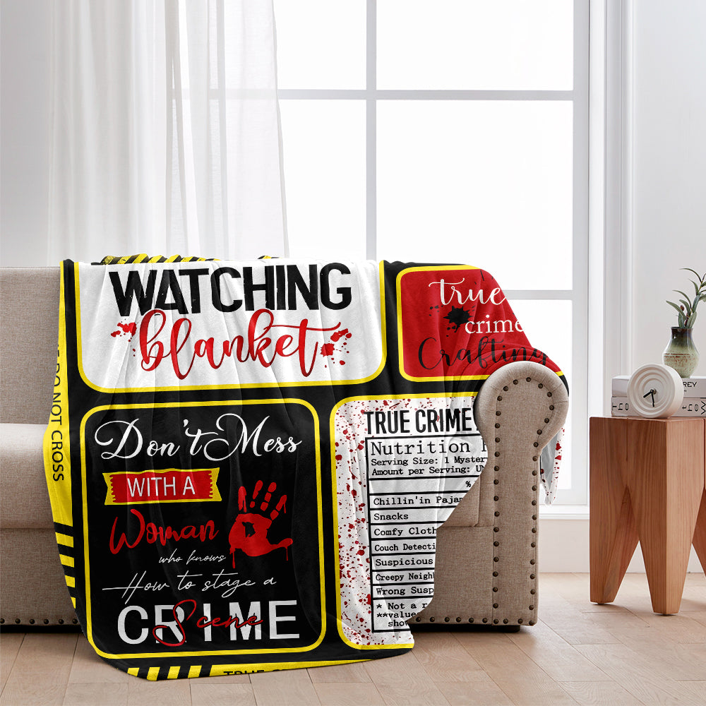 True Crime Blanket - Personalized True Crime Blanket