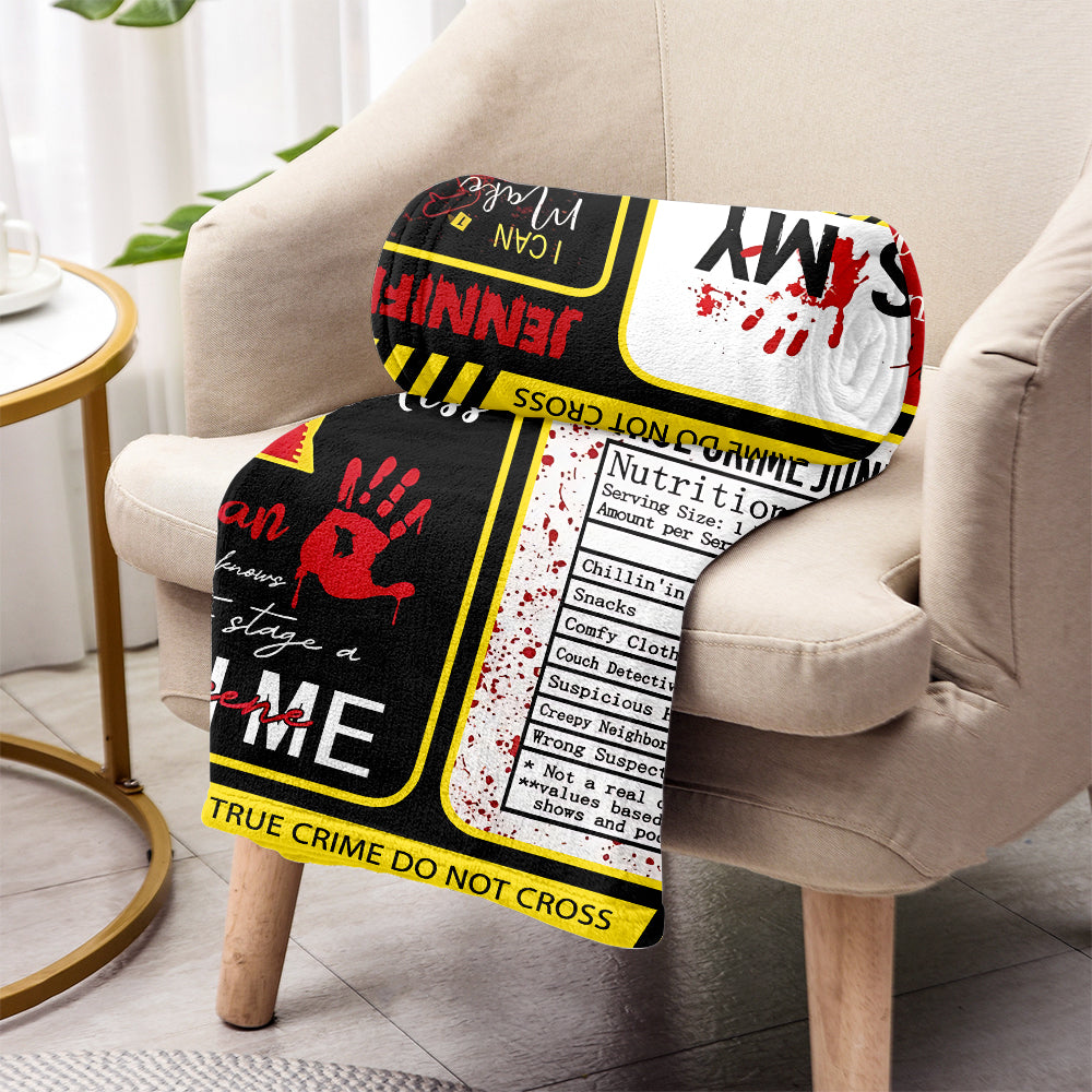 True Crime Blanket - Personalized True Crime Blanket