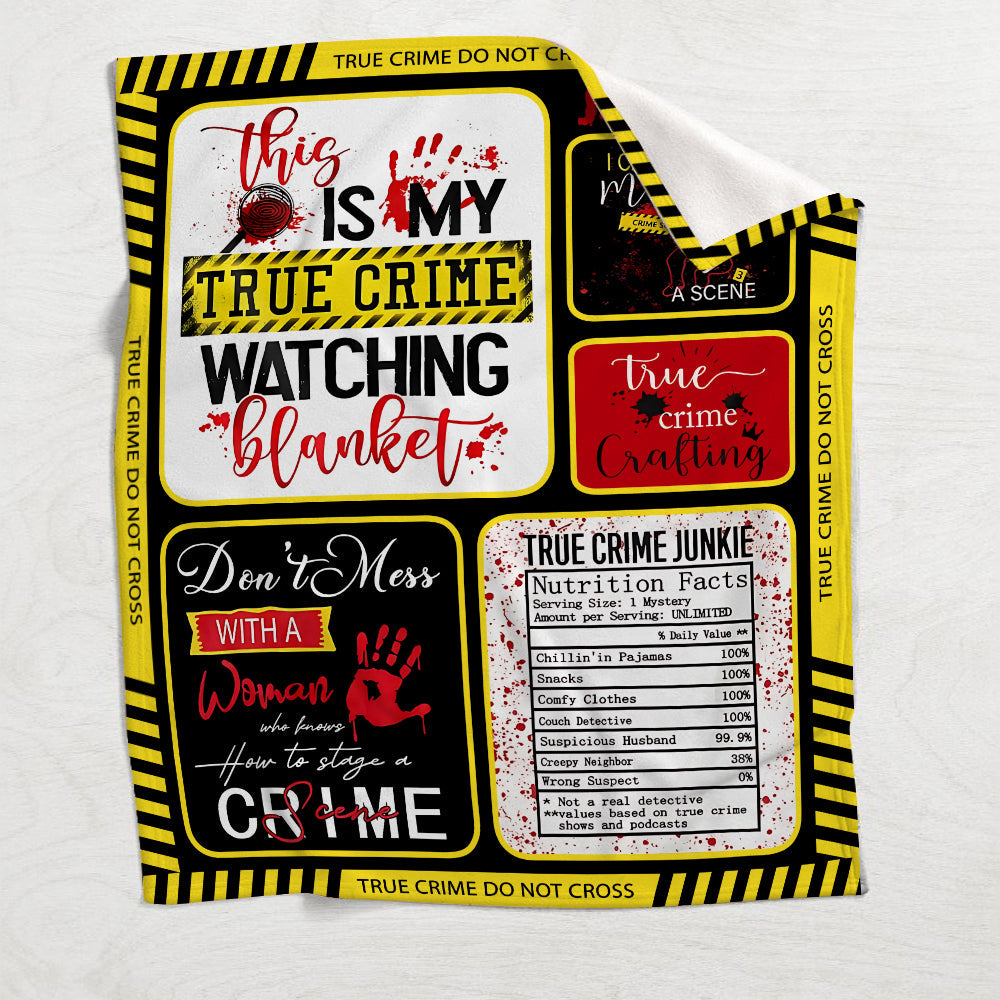 True Crime Blanket - Personalized True Crime Blanket