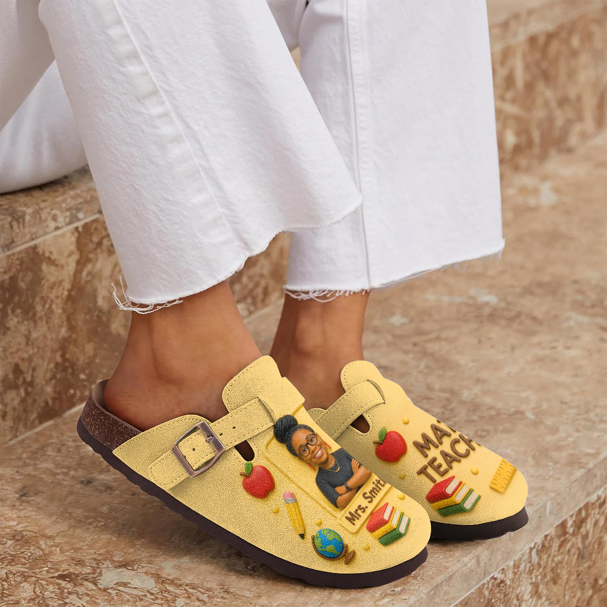 Love Being A Teacher - Personalized Teacher Clogs With Arch Support