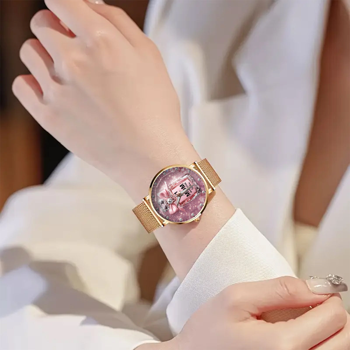 Best Mom Ever - Personalized Mother Women Hand Watch