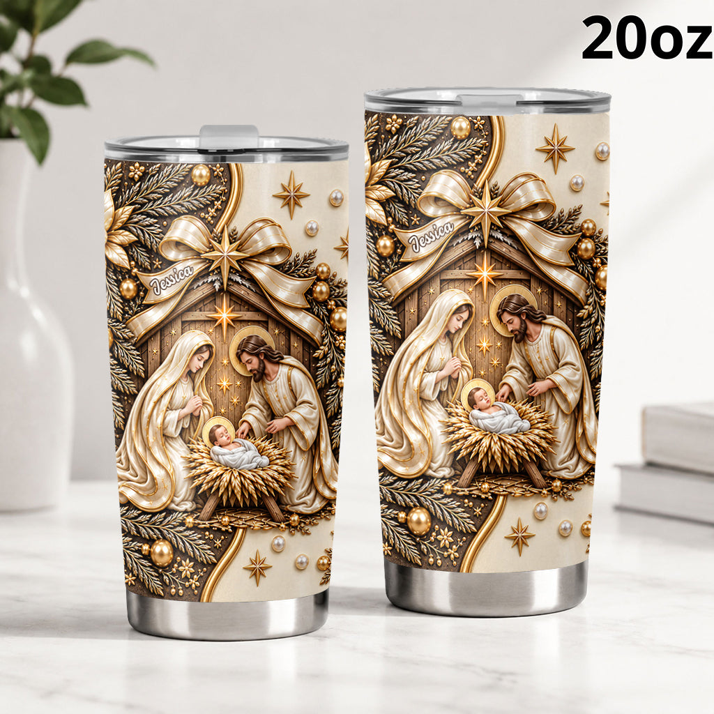 Believe - Personalized Christian Tumbler With Gift Box
