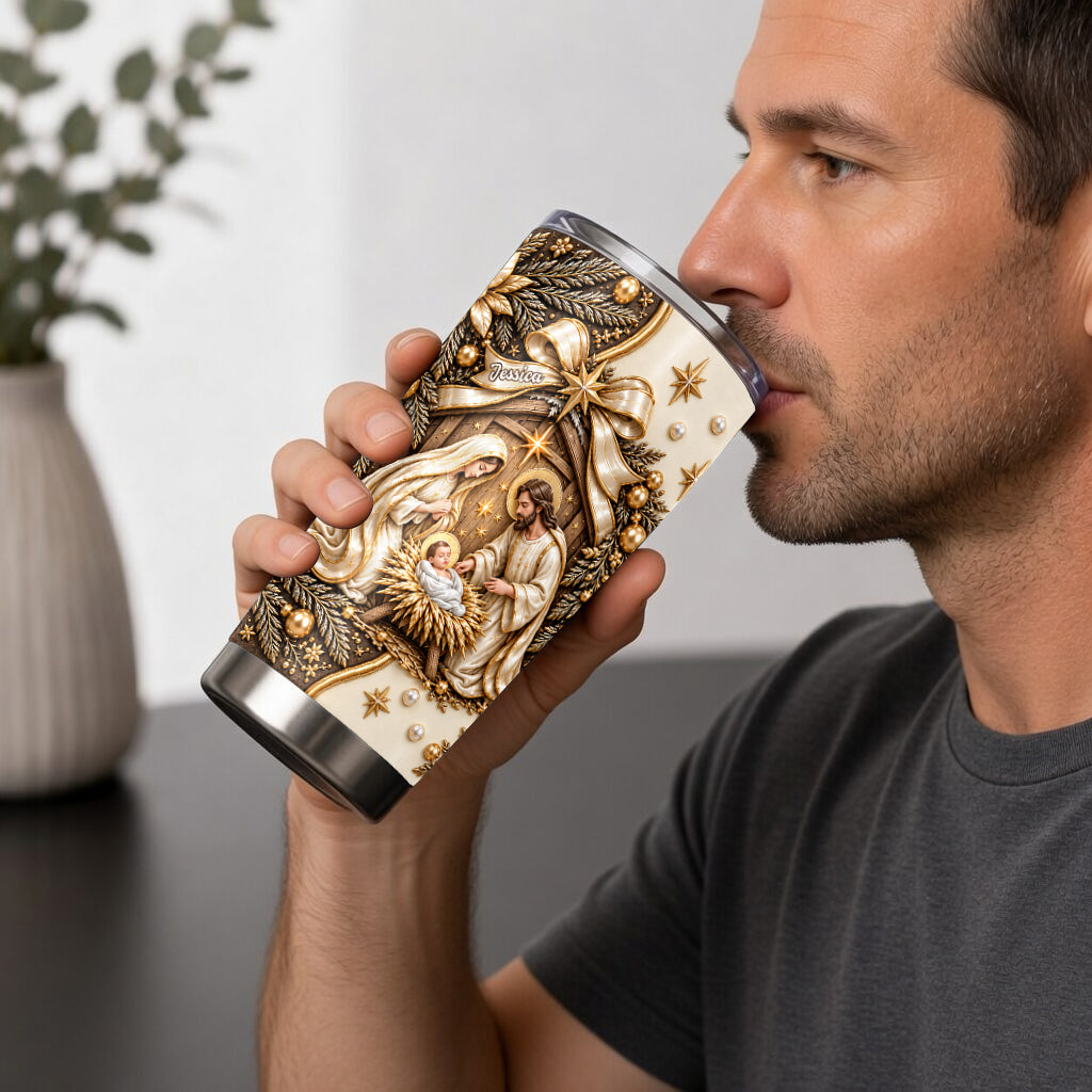 Believe - Personalized Christian Tumbler With Gift Box